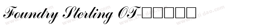 Foundry Sterling OT字体转换